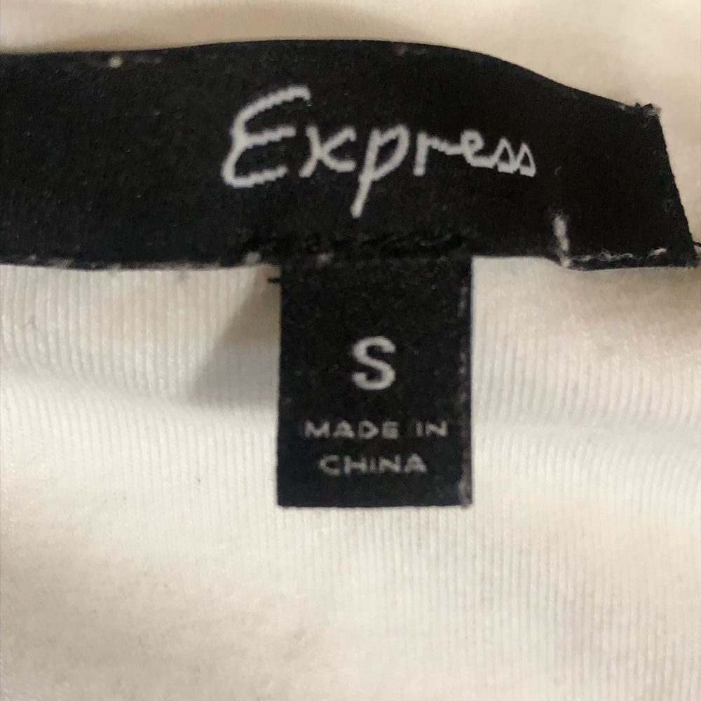 Express one shoulder sequins top - Picture 6 of 7
